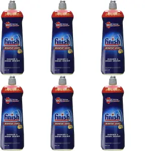 Finish Rinse Aid Shine and Protect Lemon Sparkle 800ml (Pack of 6)