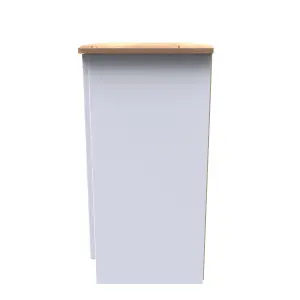 Albert 2 Door Cabinet in White Ash & Oak (Ready Assembled)