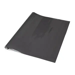 d-c-fix Plain Glossy Anthracite Grey Self Adhesive Vinyl Wrap Film for Kitchen Doors and Furniture 10m(L) 67.5cm(W)