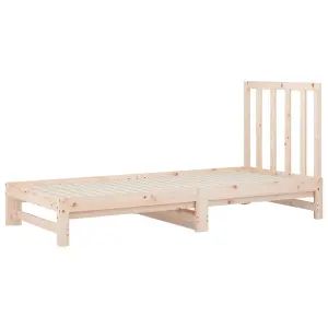 Berkfield Pull-out Day Bed 2x(90x190) cm Solid Wood Pine