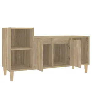 Berkfield TV Cabinet Sonoma Oak 100x35x55 cm Engineered Wood