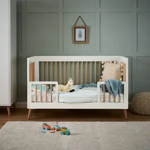 Maya Cot Bed White/Brown