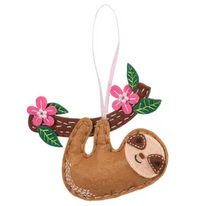 FELT KIT SLOTH - Felt Decoration Kit: Sloth - Trimits