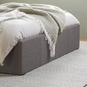 Birlea Berlin Small Double Ottoman Bed Grey