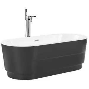 Freestanding Bath 1700 x 800 mm Black EMPRESA