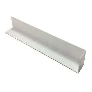 HomeSmart 5x Plastic UPVC Fascia and Soffit Board Straight Butt Joint, 300mm x 40mm, Round Edge