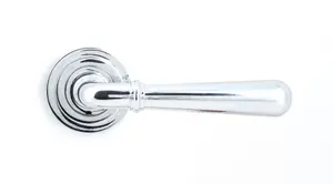 From The Anvil Polished Chrome Newbury Lever on Rose Set (Art Deco)