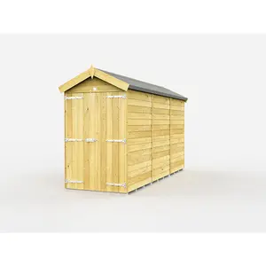 DIY Sheds 4x12 Apex Shed - Double Door Without Windows