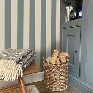 Fernhurst Stripe Wallpaper Green Belgravia 1115