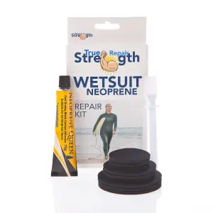 True Strength Repair - wetsuit neoprene repair kit - wetsuit drysuit fishing wader waterproof glue