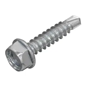 Sealey Self Drilling Screw 4.2 x 19mm Hex Head Zinc DIN 7504K Pack of 100