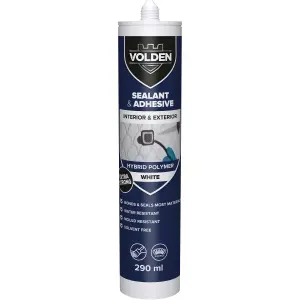 Volden Water resistant Solvent-free White Grab adhesive & sealant 290ml 0.47kg