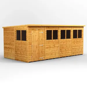 8.5 ft. W x 16.1 ft. D Solid Wood Tongue & Groove Pent Garden Shed