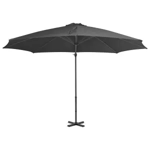 Berkfield Cantilever Umbrella with Aluminium Pole Anthracite 300 cm