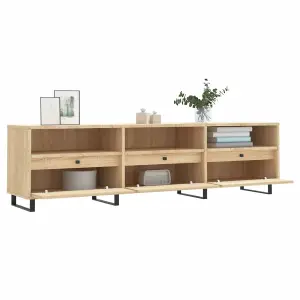 Berkfield TV Cabinet Sonoma Oak 150x30x44.5 cm Engineered Wood