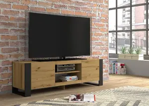 Mondi TV Cabinet in Oak Artisan W1580mm x H470mm x D400mm