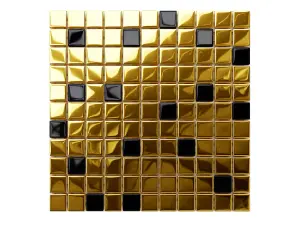 Glass mosaic on mesh for bathroom or kitchen 300mm x 300mm - Cleopatra