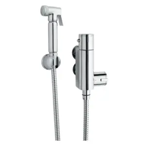 Round Thermostatic Douche Spray Kit - Chrome