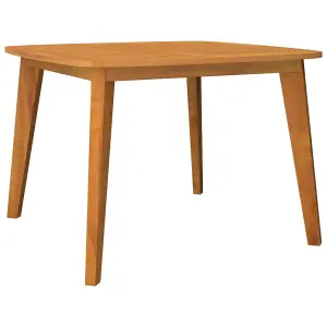 Berkfield Garden Table 110x110x75 cm Solid Wood Acacia