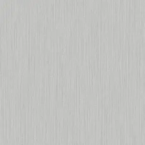 Galerie Utopia Light Grey Vertical Weave Stripe Sheen Finish Wallpaper Roll