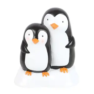 Something Different Snuggle Season Resin Penguin Ornament Black/White (One Size)