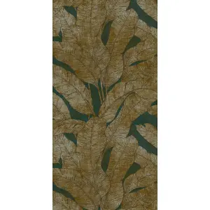 GDUK Distressed Leaf Davyn Textured Wallpaper, Teal