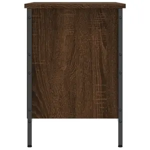 Berkfield Shoe Cabinet Brown Oak 69x35x50 cm Engineered Wood