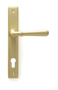 Satin Brass Newbury Slimline Lever Espag. Lock Set