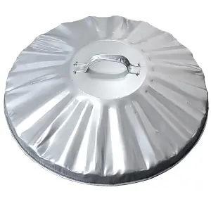 Replacement Metal Bin Lid 16" 406mm Steel Bin Lid for 55L 60L & 65L Bins