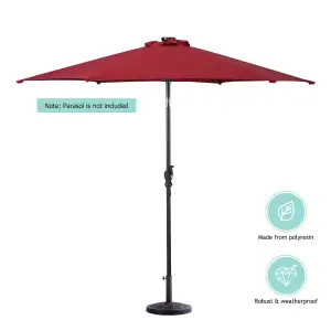 Costway Resin Patio Umbrella Stand Outdoor Umbrella Base Umbrella Holder