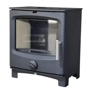 SunDaze Defra 5KW Contemporary Wood Burning Multifuel Woodburning Stove Eco Design High Efficiency Fireplace