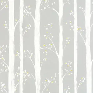 Arthouse Pretty Trees Ochre/Grey Wallpaper