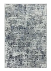 Modern Blue Rug, Abstract Rug for Bedroom, Stain-Resistant Rug for Dining Room, Abstract Blue Rug-120cm X 170cm