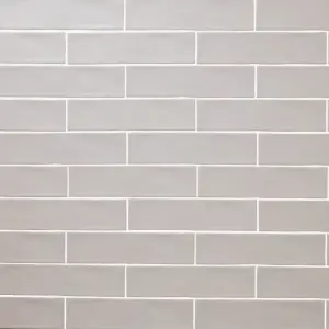 Vernisse Grey Gloss Ceramic Wall Tile Sample