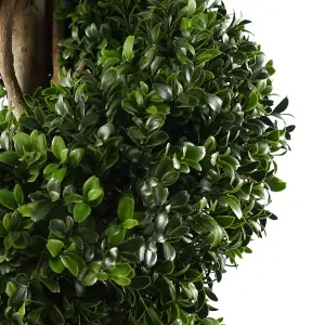 120cm Spiral Buxus Artificial Tree UV Resistant Outdoor Topiary