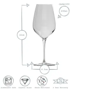 Bormioli Rocco - Inalto Tre White Wine Glasses - 430ml