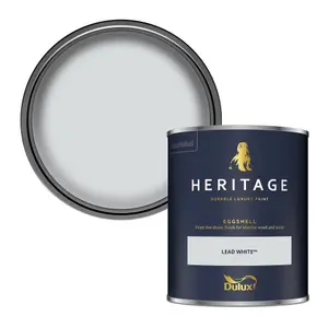 Dulux Trade Heritage Lead White Eggshell Wall paint, 750ml