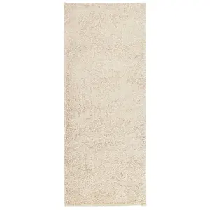 Shaggy Rug PAMPLONA High Pile Modern Gold 80x200 cm