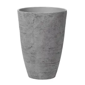 Set of 2 Plant Pots 43 x 43 x 60 cm Grey CAMIA