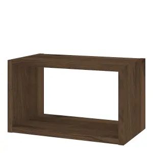 Cube Floating Wall Shelf Unit in Walnut