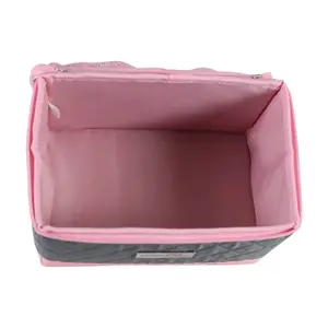 Sewing Case- Quilted Grey/Pink- Everything Mary EVM13203-1