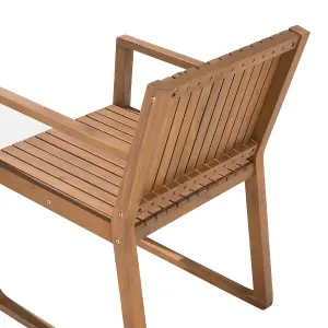 Garden Chair SASSARI Acacia Wood Light Green