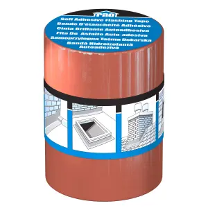 Roof pro Butyl Terracotta Tape (L)10m (W)200mm