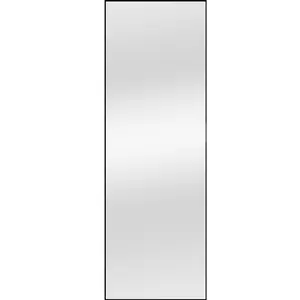 Metal Wall  & Leaner  Mirror in Black 165cm H x 56cm W