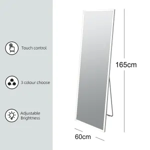 Matteo Full-length Free Standing Floor Mirror with LED Lights , Wall-mounted Mirror 165x60cm MT0016580-R