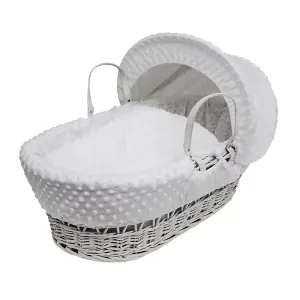 Kinder Valley White Dimple White Wicker Moses Basket