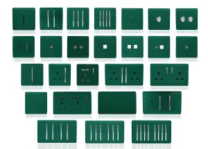 Trendiswitch DARK GREEN 1 Gang 13 Amp Switched Socket