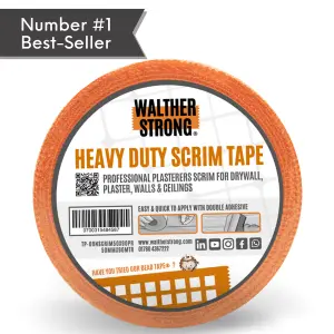 Walther Strong HD Orange Scrim Tape 50mm x 90mtr