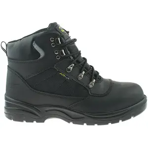 Grafters Mens Safety Waterproof Hiker Type Toe Cap Boots Black (47 EUR)