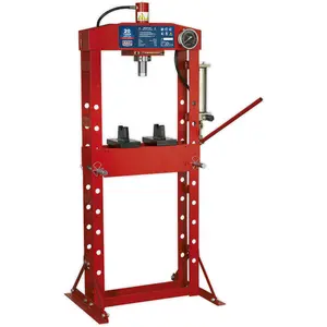 20 Tonne Hydraulic Floor Press with Sliding Ram and Flat Pressing Plate